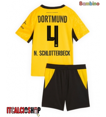 Borussia Dortmund Nico Schlotterbeck #4 Prima Maglia Bambino 2026-27 Manica Corta (+ Pantaloni corti)